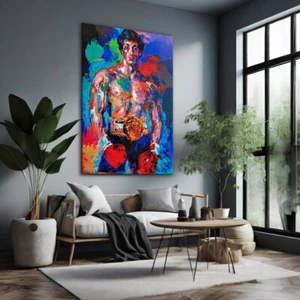 Rocky Balboa Oil Painting Wall Art Canvas Unframed Print Art - Picture 1 of 4