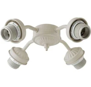 Quorum 2444-8067 Kit 10" 4-Light Ceiling Fan Light Kit in Antique White - Picture 1 of 2
