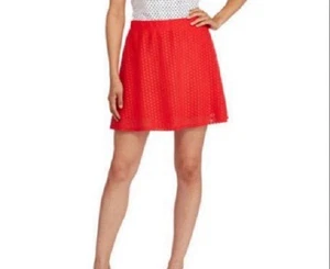 NEW JUNIORS Medium 7-9 LACE Skirt SCARLET MACAW Girls RED - Picture 1 of 1