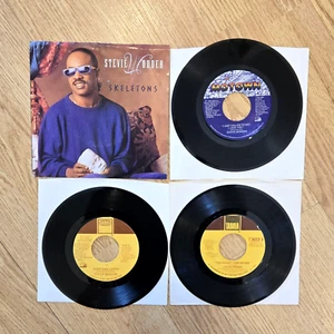 Stevie Wonder 45s- Lot Of 4- Part Time Lover, Skeletons, Just Called, More! - Picture 1 of 3