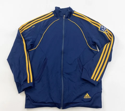 Adidas LA Galaxy David Beckham Track Jacket Mens Small Blue Cover