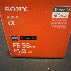 Sony Sonnar T* FE 55mm f/1.8 ZA Prime Lens SEL55F18Z New FREE EXPEDITED SHIPPING
