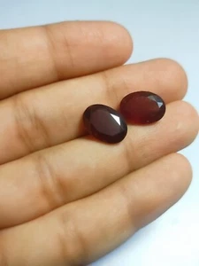 Natural Radiant Hessonite Garnet Faceted Oval Gemstone - Picture 1 of 6