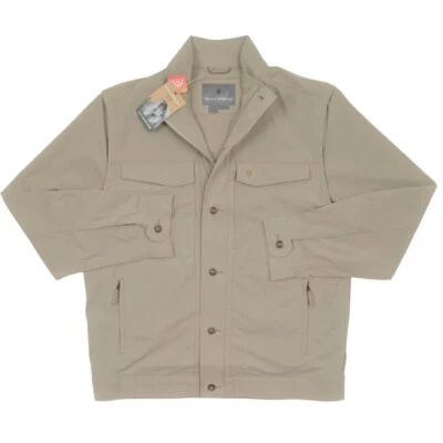 NEW $130 Royal Robbins Traveler Convertible Jacket II! Tan  Gray  Jacket to Vest - Image 1 of 4