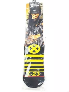 Calcetines Bioworld X-Men Logotipo Wolverine X-23 Marvel Crew Talla 10-13 (zapato talla 8-12) - Imagen 1 de 8