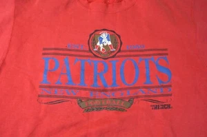 Vintage Trench New England Patriots Red Sweatshirt No Tag Review Photos - Picture 1 of 17
