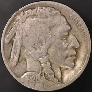 1928 BUFFALO NICKEL- FRESH FROM ORIGINAL COLLECTION-LOT 9459 - Picture 1 of 2