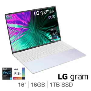 LG Gram Style 16Z90RS-K.AA77A1 i7 16GB 1TB SSD 16" OLED Laptop White (GR028) - Picture 1 of 8