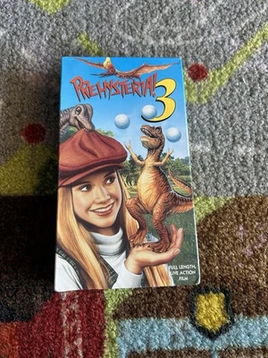 Prehysteria 3 Tape 1995 Moonbeam Dinosaur Putt Golf Live Action Kids Vtg VHS 90s Foto 1 de 4