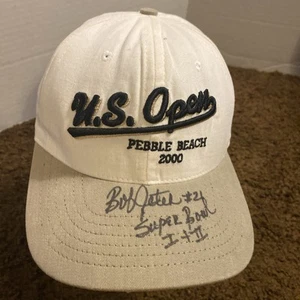 Signed Packers Bob Jeter NFL Hat US Open 100th National Golf Superbowl Football - Picture 1 of 10