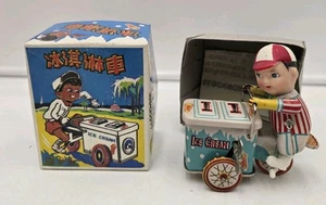 Eiswagen Junge Verkäufer Blechspielzeug zum Aufziehen MS 405 - Bild 1 von 7