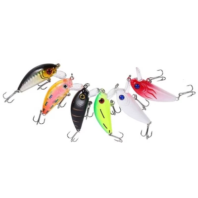  6 Pcs Angel Köder Futter Für Bassfischen Lifelartige Fischereiköder - Bild 1 von 4