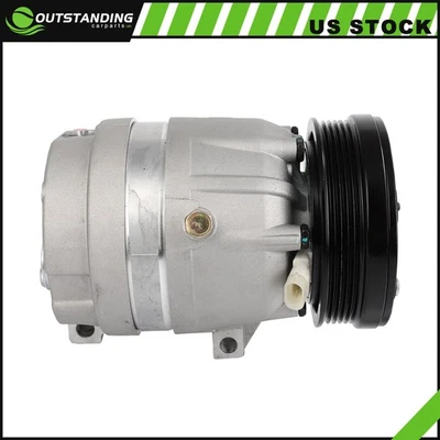Compressor AC com embreagem compatível com Buick Skylark 1996-1998 Pontiac Sunfire 2.4L 96-02 - Imagem 1 de 4