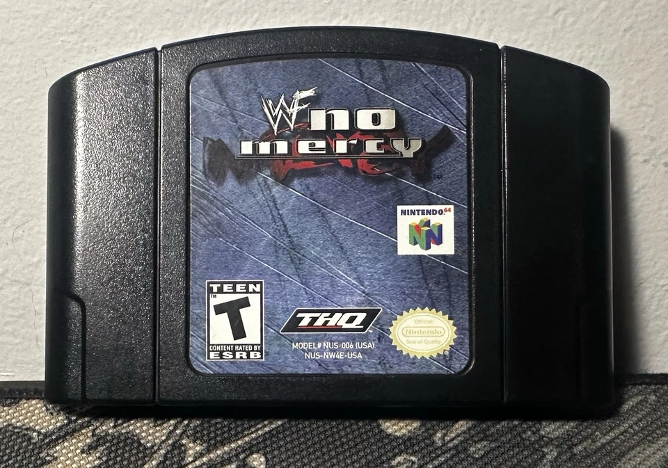 WWF No Mercy (Nintendo 64, 2000) Authentic Tested N64 Game Cartridge - Image 1 of 4