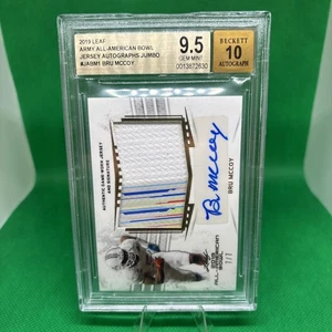 2019 Leaf Bowl Patch Auto #7/7 Bru McCoy RC BGS 9.5 Gem Auto 10 #JABM1 - Bild 1 von 3