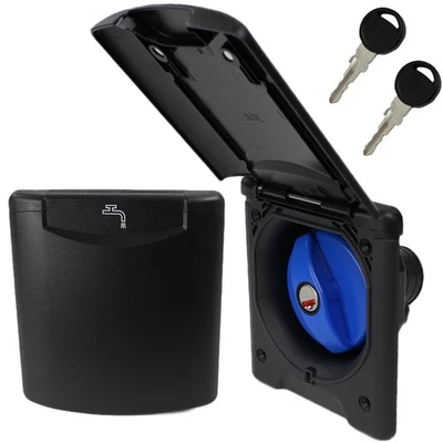 Einfüllstutzen + Tankdeckel Wasser Frischwassertank Wohnwagen Wohnmobil schwarz  - Bild 1 von 4