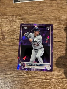 2022 Topps Chrome Zach Short Purple /10 - Picture 1 of 5