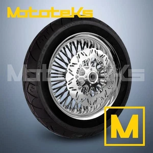 RADIOS GRUESOS 52 18" 18X3.5 LABIO LISO INOXIDABLE PARA LLANTA TRASERA HARLEY TOURING - Imagen 1 de 6