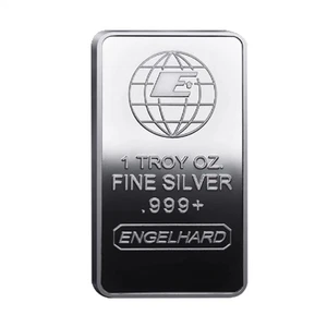 Engelhard Industries 1 Troy Oz Fine 999 Silver Bar - Picture 1 of 6
