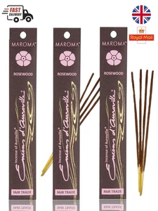 Maroma Natural Aromatic 30 Sticks AGARBATTI Rosenholz Duft Düfte X3 Luxus - Bild 1 von 3