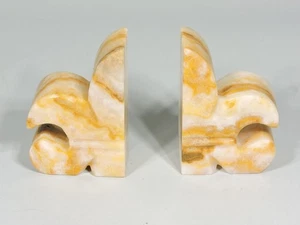 Vintage Art Deco Marmor Buchstützen - Rarität - Bild 1 von 6