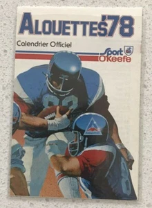 1978 Montreal Alouettes Pocket Schedule **High Grade - Picture 1 of 4