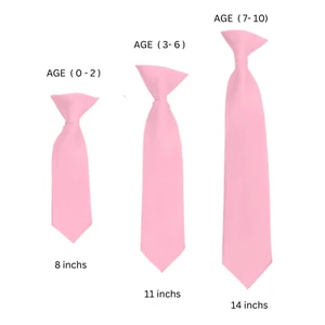 Romario Manzini® Solid Colors Clip on Ties 8" 11" 14" (3 Length and 45 colors) - Picture 1 of 209