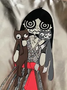 Miss Marc By Marc Jacobs Scaredy Cat ‘Packables Zip Pouch Metallic/Platinum BNWT - Picture 1 of 15