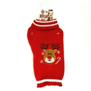 Suéter Navidad Invierno Pet Puppy Dog XS Nariz Roja - Imagen 1 de 3