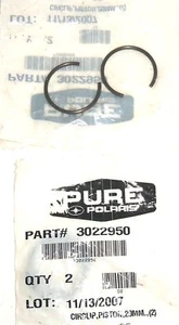 POLARIS PURE OEM NOS SNOWMOBILE ATV PWC PISTON CIRCLIPS 20MM QTY 2 3022950 - Picture 1 of 2