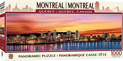 Montreal Canada 1000 piece panoramic jigsaw puzzle  990mm x 330mm - Image 1 of 2