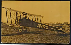 AUSTRALIA - QANTAS' FIRST AIRCRAFT (1921 AVRO 504K) UNUSED POSTCARD. ADVERTISING - Picture 1 of 2