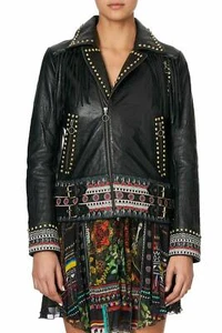 NWT CAMILLA FRANKS Limited "Blackheath Betty" Studded Biker Jacket - Small $2499 - Picture 1 of 12