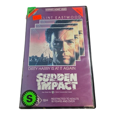 Sudden Impact (VHS, 1983) Clint Eastwood - Warner Home Video - Image 1 of 4