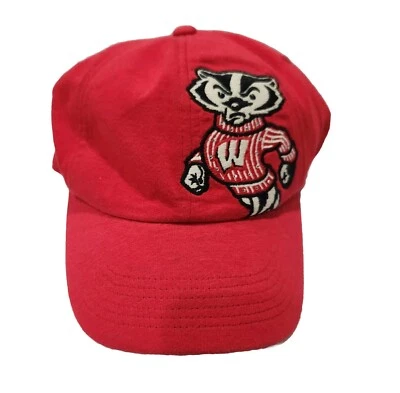 Gorra roja ajustable con pedrería de tejón de Wisconsin para tocado Captinating  Foto 1 de 4