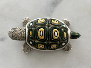 Vintage Artesania Rinconada Uruguay Pottery Turtle Figurine Signed - Picture 1 of 4