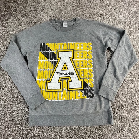 Appalachian State Mountaineers Sweatshirt Girls Small Gray College Youth Kids Cover