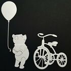 Winnie The Pooh, Tricycle and Balloon Die Cuts Handmade With Cardstock 20 pcs.