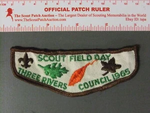 Boy Scout Consiglio dei Tre Fiumi 1965 Forma di patta tascabile 1183KK - Foto 1 di 1