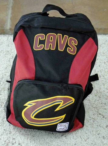 Cleveland Cavaliers™ ~ CAVS LOGO Backpack Bag Give Away ~ 16" x 12" x 5" Cover