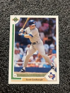 1991 Upper Deck 451 Scott Coolbaugh Texas Rangers Baseball Card - Picture 1 of 2