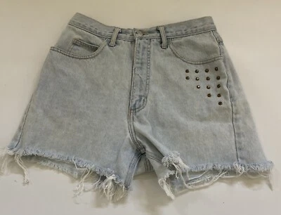 Pantalones Cortos De Colección Guess Jean Georges Marciano Denim Corte Alto Para Mujer 31 Y2K Años 90 Foto 1 de 4