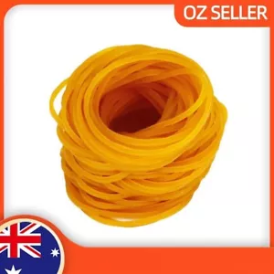 100 Pieces Deli Rubber Bands Size Strong Elastic Home Office Ties Rope AU Stock - Picture 1 of 4