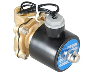 U.S. Solid USS2-00004 2 In. Brass Electric Solenoid Valve 12V DC Normally Closed - Picture 1 of 1