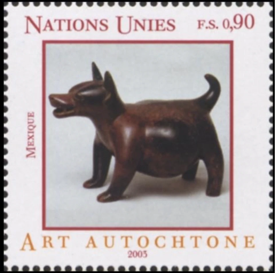 UN Geneva #Mi464 MNH 2003 Sculpture a dog from Mexico [405f] Foto 1 de 1