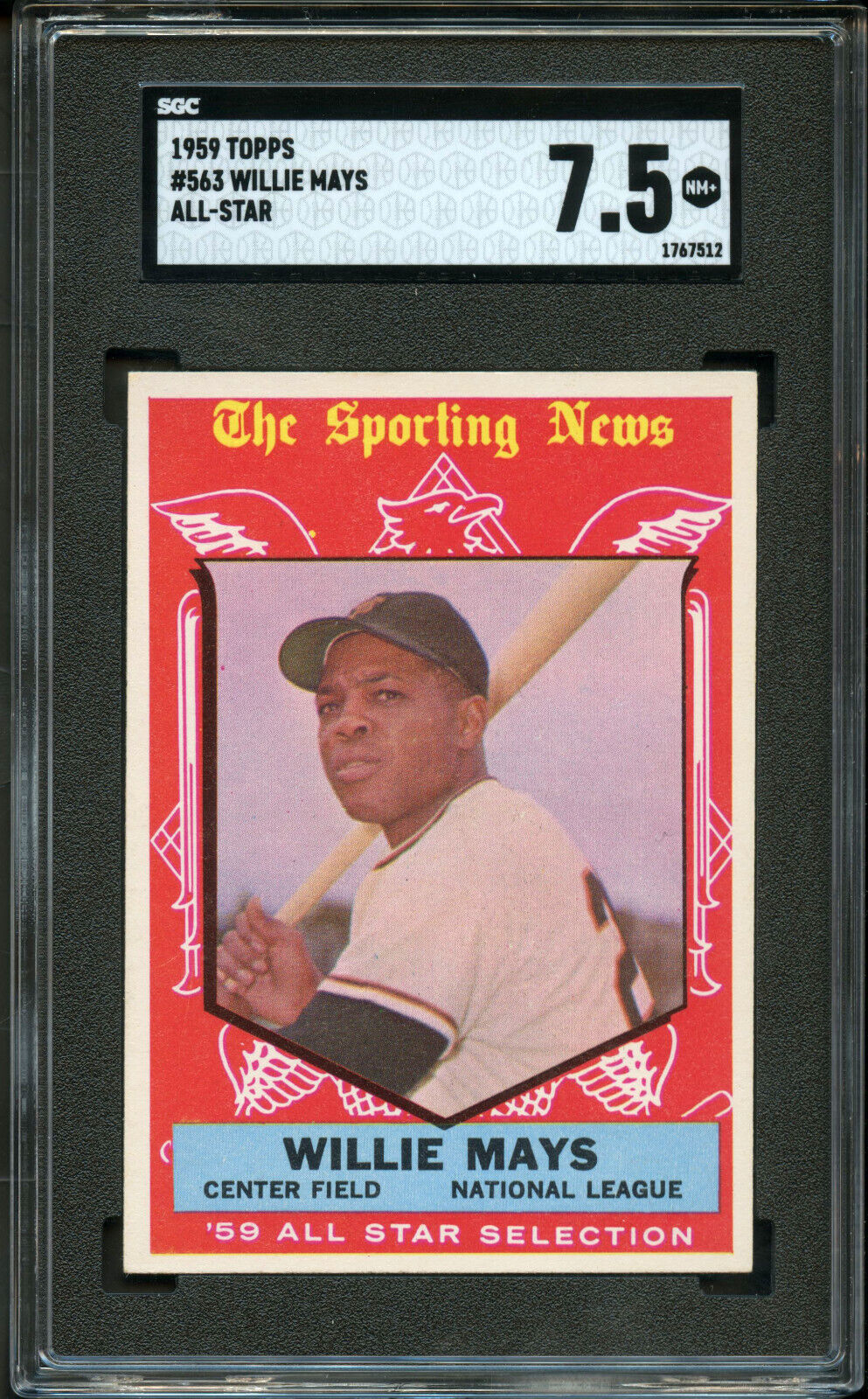 1959 Topps #563 Willie Mays AS SGC 7.5