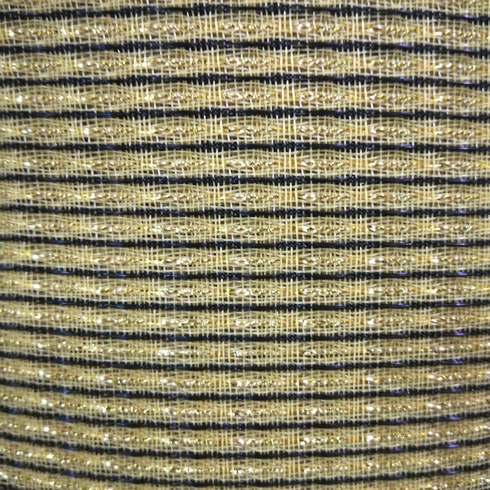 grill cloth/fabric cabinet black and Gold strip 24x36" - Image 1 of 2