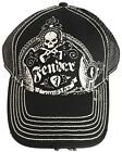 Official Fender Skull & Guitars Logo Trucker Hat Mesh Back Cap Snapback Rocker