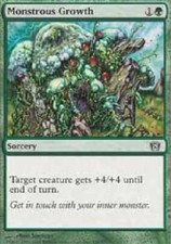 MONSTROUS GROWTH 8th Edition MTG Magic the Gathering Cards DJMagic