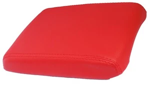 Fits 08-14 Dodge Challenger Real Leather Center Console Lid Armrest Cover Red - Bild 1 von 6